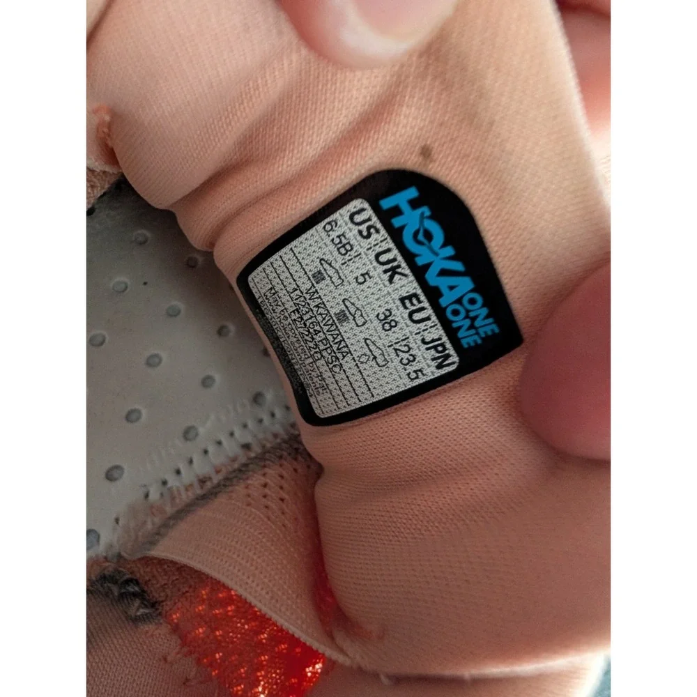 Hoka One One Kawana 1123164-PPSC Women 6.5 B Running Shoes Peach Parfait *READ*